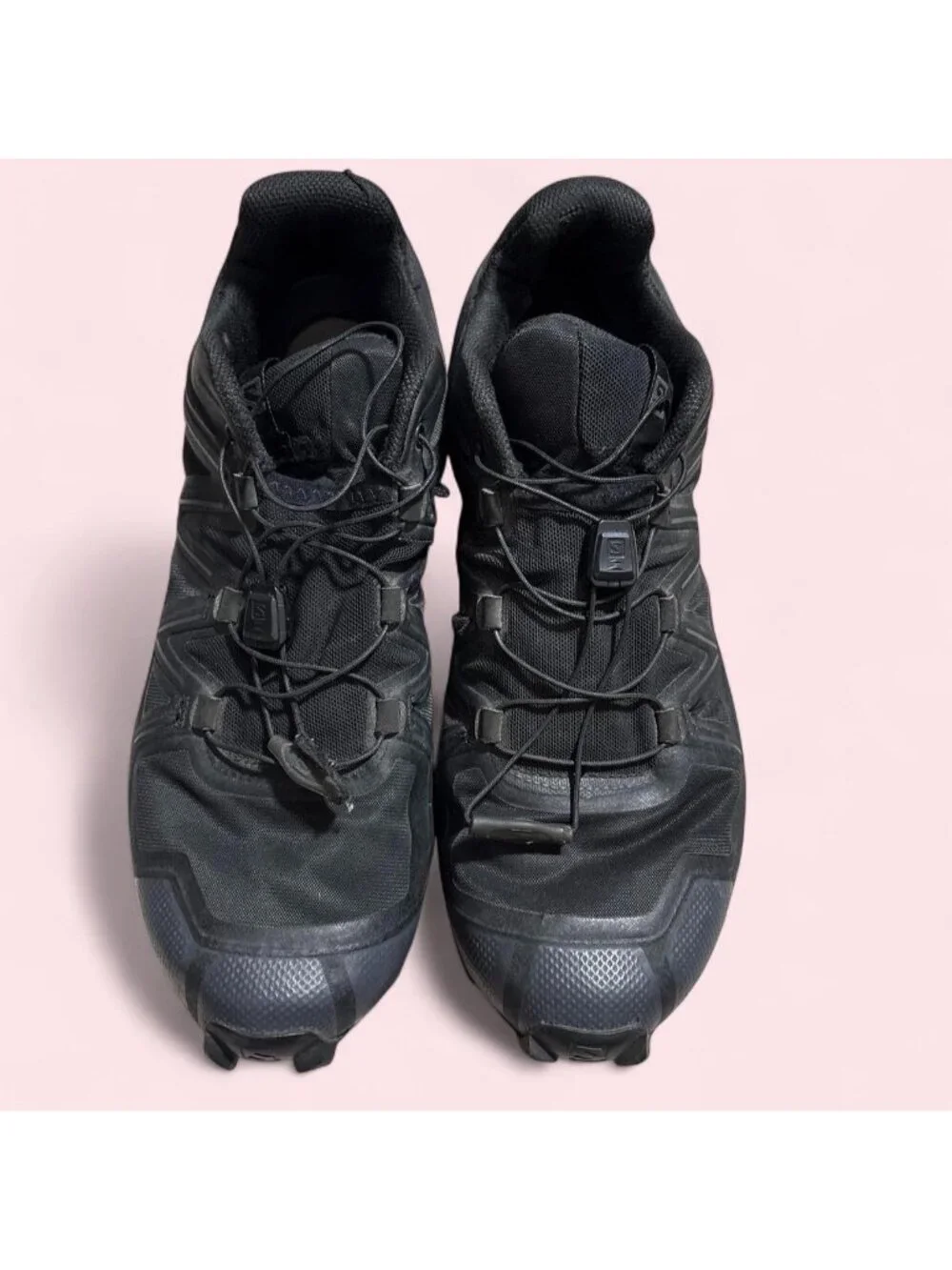 Salomon black ortholite sneakers